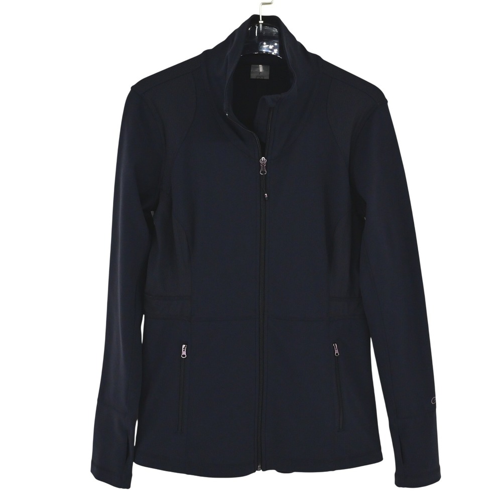 Calia by Carrie Underwood L Black Full Zip Jacket  Activewear Athleisure Luxe